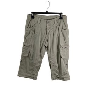 Kuhl Khaki Roll Up Cargo Bermuda Outdoor Shorts